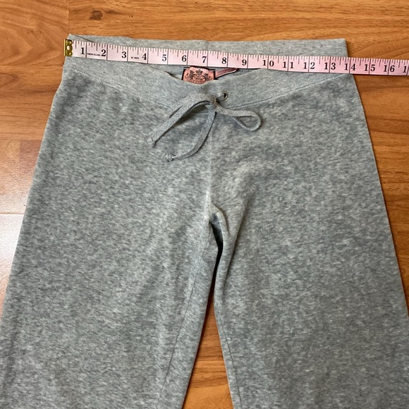 ❤️ Juicy Couture Grey Iconic Velour Drawstring Pants Size Small - Picture 8 of 9